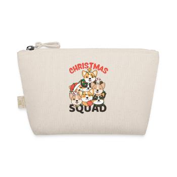 Corgi Weihnachtsbaum Christmas Squad Hunde - Bio-Täschchen - Natur - Vorne