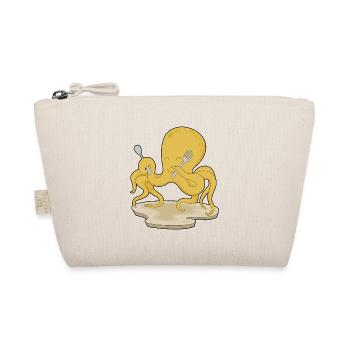 Octopus Cutlery Cooking Kitchen - Organic Pouch - nature - Front