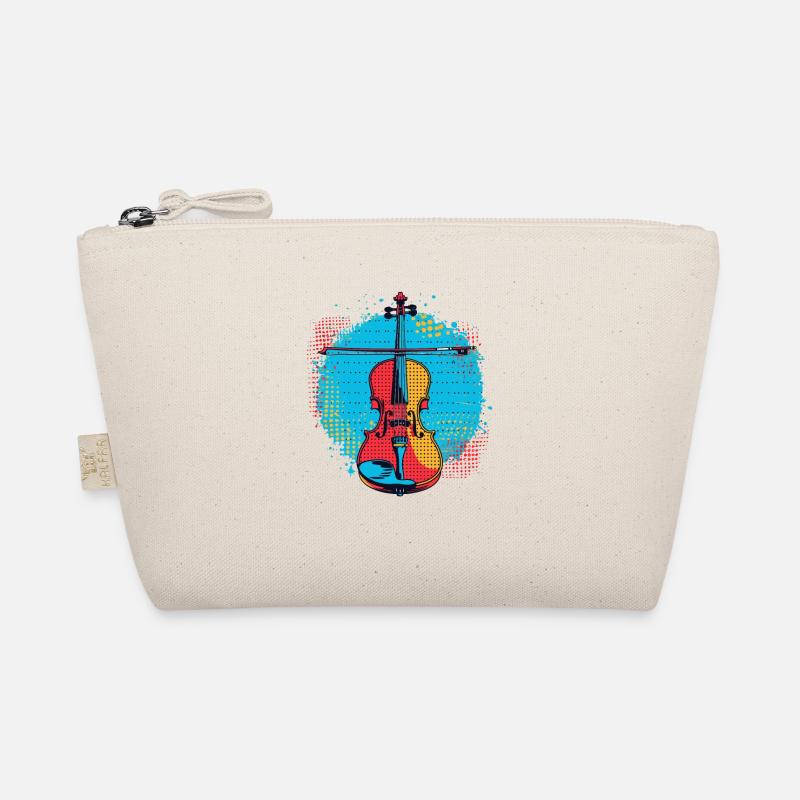 Violin Drawing Organic Pouch