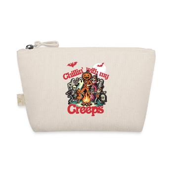 Halloween Spaß Mit Chillin' Creeps - Bio-Täschchen - Natur - Vorne