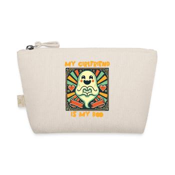 My girlfriend is my boo ghost love - Organic Pouch - nature - Front