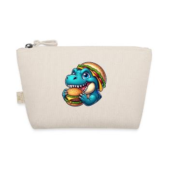 Dino T-Rex Hamburger Cheeseburger Restauration rapide - Trousse biologique - nature - Devant