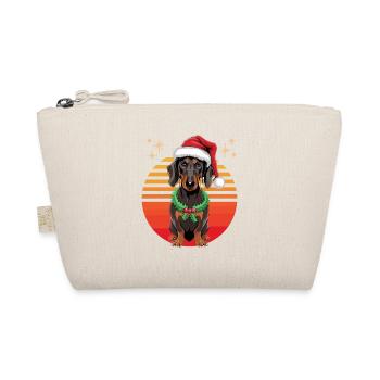 Teckel Noël Chien Dresseur Chien Rétro Drôle - Trousse biologique - nature - Devant