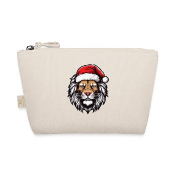 Portrait de Noël tête de lion - Trousse biologique - nature - Devant