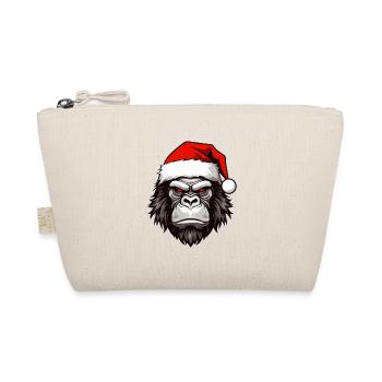 Portrait de Noël tête de gorille - Trousse biologique - nature - Devant