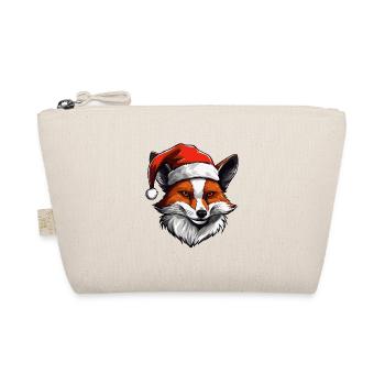 Fox Head Christmas Portrait - Organic Pouch - nature - Front