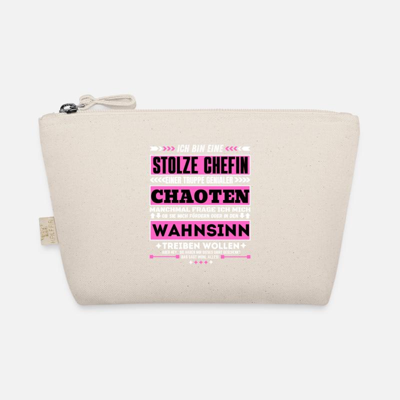 stolze Chefin einer truppe genialer Chaoten - Bio-Täschchen - Natur