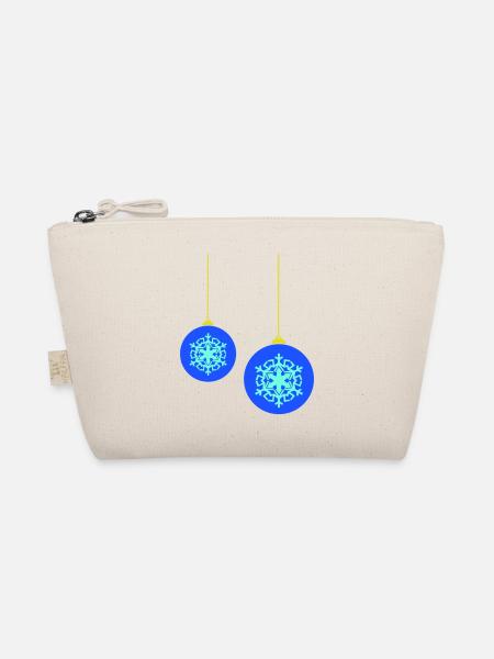 Christmas baubles - Organic Pouch - nature - Front