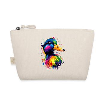 Ente Bunt Regenbogen Stockente Erpel Süße Enten - Organic Pouch - nature - Front