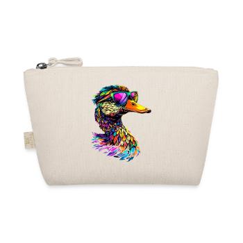 Duck Colorful Rainbow Mallard Cute Ducks - Organic Pouch - nature - Front