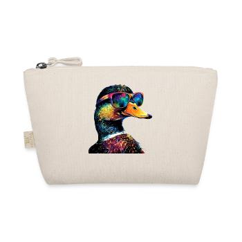 Duck Colorful Rainbow Mallard Cute Ducks - Organic Pouch - nature - Front