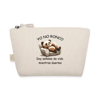 YO NO RONCO â Panda Quote Spanish Humor - Organic Pouch - nature - Front