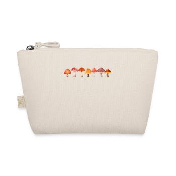 Bunte Aquarell-Pilze Colorful Watercolor Mushrooms - Organic Pouch - nature - Front