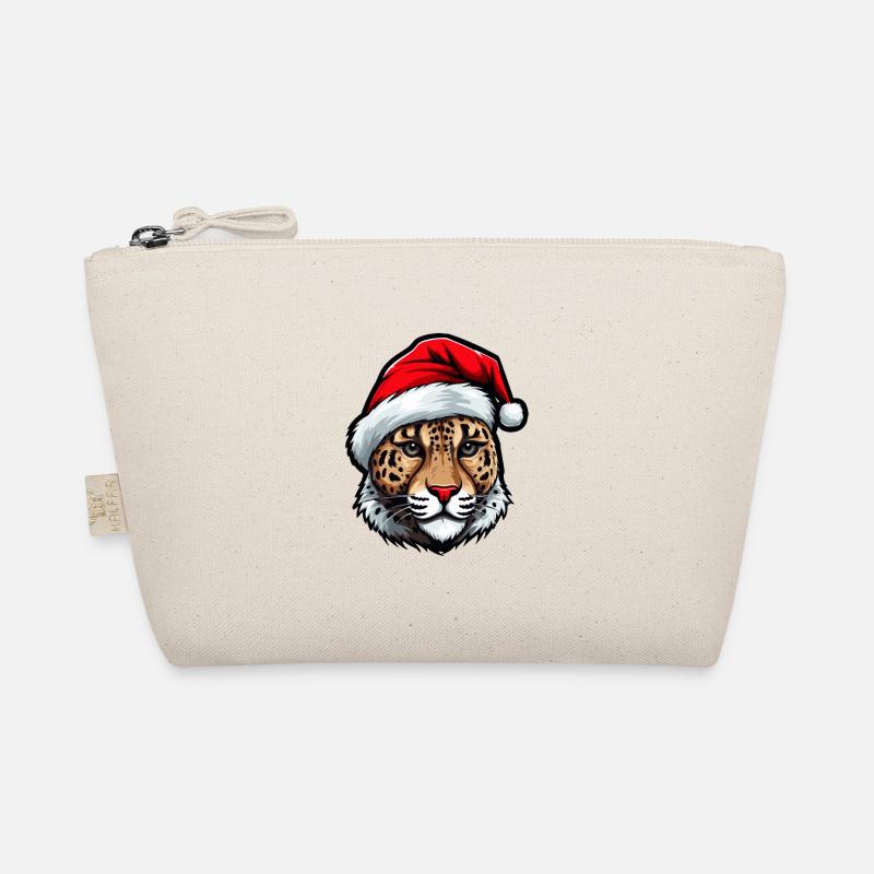 Portrait de Noël Tête de Guépard Trousse biologique