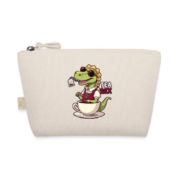 Tea Rex Tyrannosaurus Rex Trachtenshirt Dirndl - Bio-Täschchen - Natur - Vorne