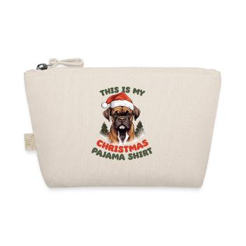 Boxer Christmas Pajamas Dogs - Organic Pouch - nature - Front