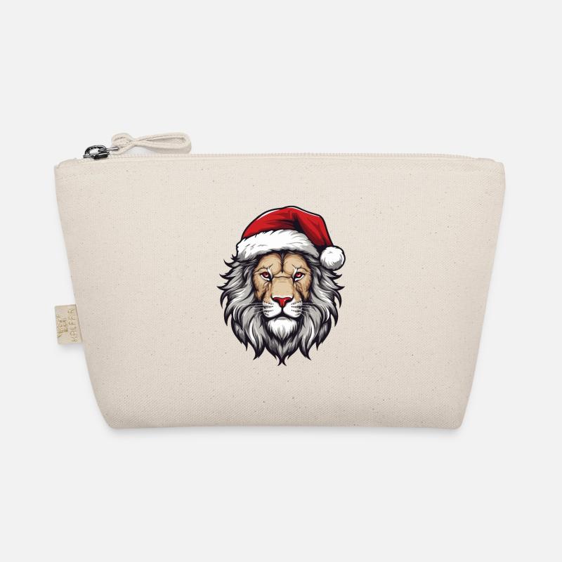Portrait de Noël tête de lion Trousse biologique