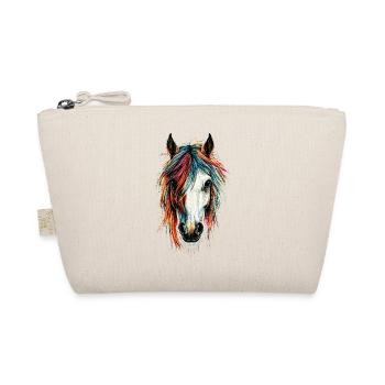 Pony Riding Pony Foal Rider Ponies Riding Pony Farm - Organic Pouch - nature - Front