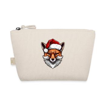 Fox Head Christmas Portrait - Organic Pouch - nature - Front