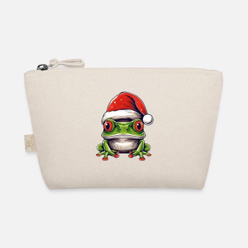 Portrait de Noël à tête de grenouille Trousse biologique