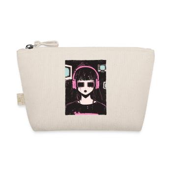 Anime Girl Dystopisch Pastel Goth Grunge Grafik - Bio-Täschchen - Natur - Vorne