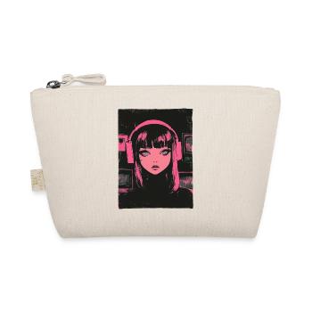 Anime Girl Grafik Pastel Goth Dystopisch Grunge - Bio-Täschchen - Natur - Vorne