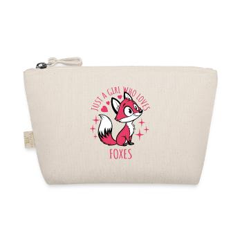 Just a girl who loves foxes - Cartoon - Organic Pouch - nature - Front