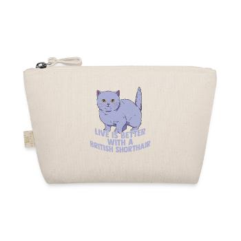 Live Is Better With A British Shorthair Cat Owner - Bio-Täschchen - Natur - Vorne