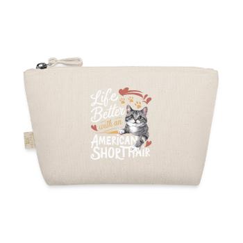 Live Is Better With An American Shorthair Kitten O - Bio-Täschchen - Natur - Vorne