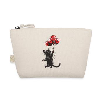 8 Jahre Geschenk 8. Geburtstag Katze - Bio-Täschchen - Natur - Vorne