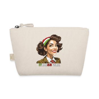 WOMAN ITALY ITALIAN GIRL - Organic Pouch - nature - Front