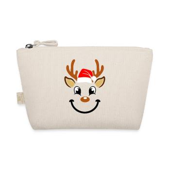Santa Claus Reindeer Christmas Hirsch - Bio-Täschchen - Natur - Vorne
