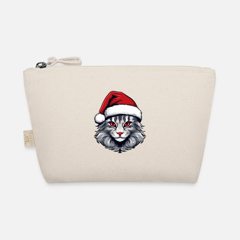 Portrait de Noël Tête de Chat Trousse biologique