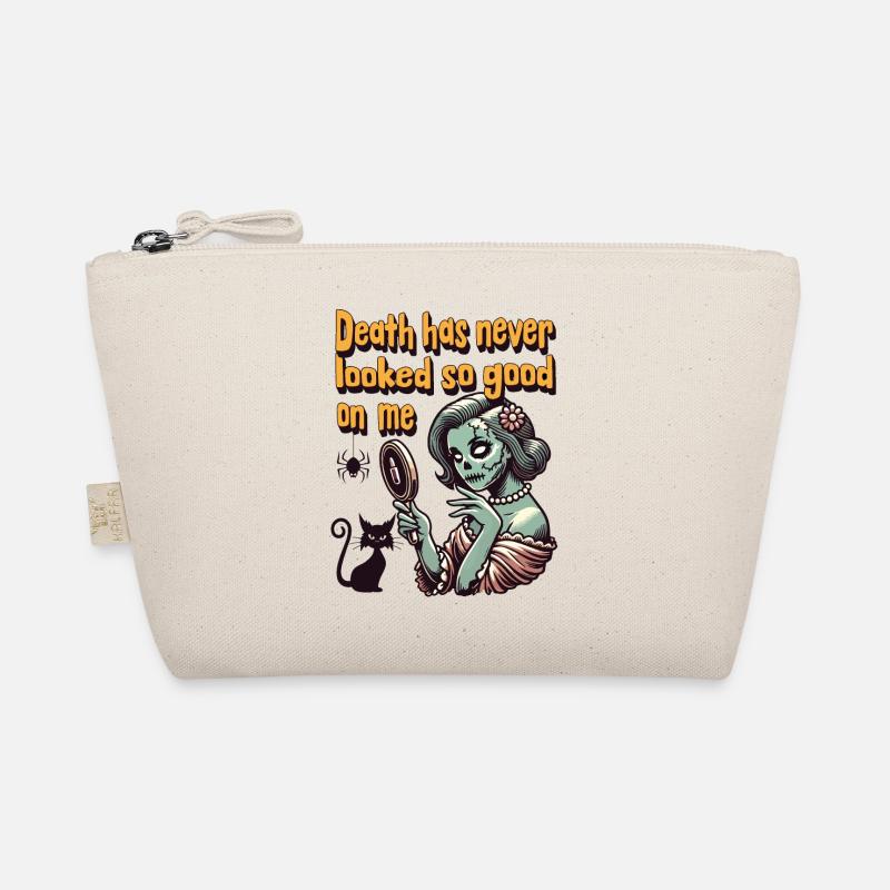 Death suits me so well creepy charm Organic Pouch