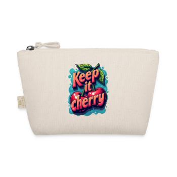 Keep It Cherry Kirschen für einen Kirschen Fans - Bio-Täschchen - Natur - Vorne