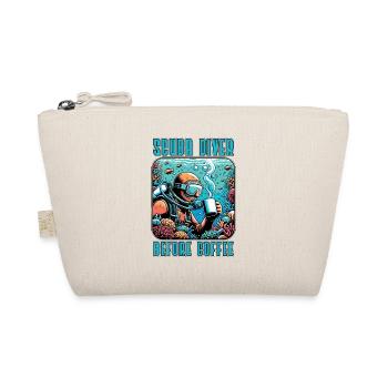 Scuba Diver Before Coffee Swimming Coffee Lover - Bio-Täschchen - Natur - Vorne