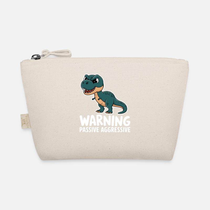 Warning Passive Aggressive Dino Humor Organic Pouch