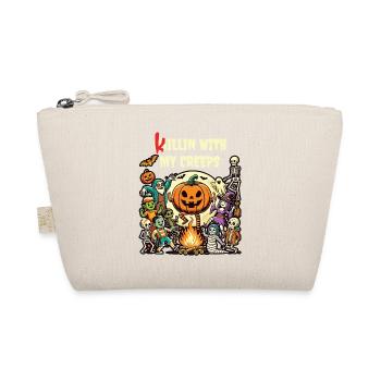 Autumn fun with Halloween friends - Organic Pouch - nature - Front