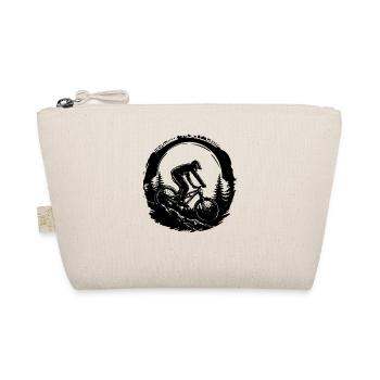 Mountain Biking Sketch - Organic Pouch - nature - Front
