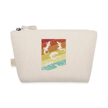 Retro Crested Lizard Gekkota Gecko Expert Leopard - Organic Pouch - nature - Front