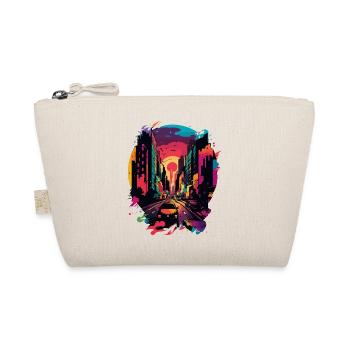 King of the Savanna: A Majestic Lions Gaze - Organic Pouch - nature - Front