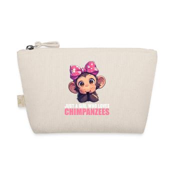 Chimpanzee Schimpansen Schimpanse - Bio-Täschchen - Natur - Vorne