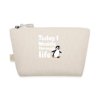 Today I'm waddling through life Penguin - Organic Pouch - nature - Front