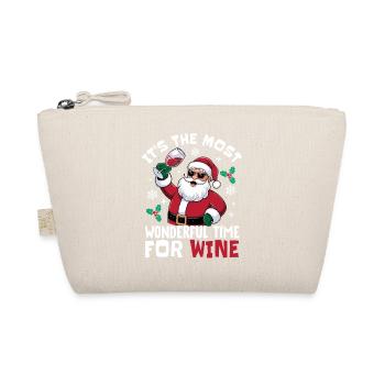 It's The Most Wonderful Time For Wine Santa Christ - Organic Pouch - nature - Front