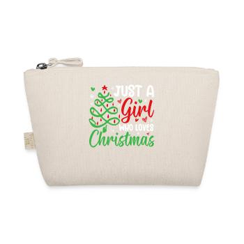 Just A Girl Who Loves Christmas Sister Holiday - Bio-Täschchen - Natur - Vorne