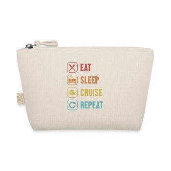 Eat Sleep Cruise Repeat Cruise Ship Cruise - Organic Pouch - nature - Front