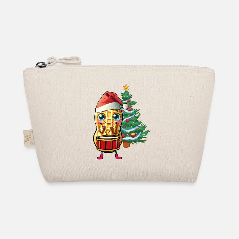 Peanut Gnome Gnome Drum Christmas Santa Organic Pouch