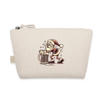 Drunk Santa Claus with beer mug - Organic Pouch - nature - Front