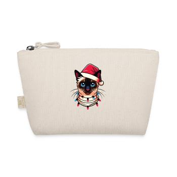 Chapeau de Noël Fées de Noël Chat Siamois - Trousse biologique - nature - Devant