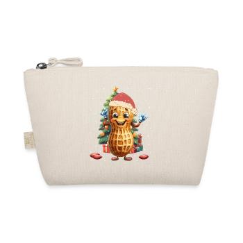 Erdnuss Weihnachtsmann Kinder Kind Weihnachten - Bio-Täschchen - Natur - Vorne